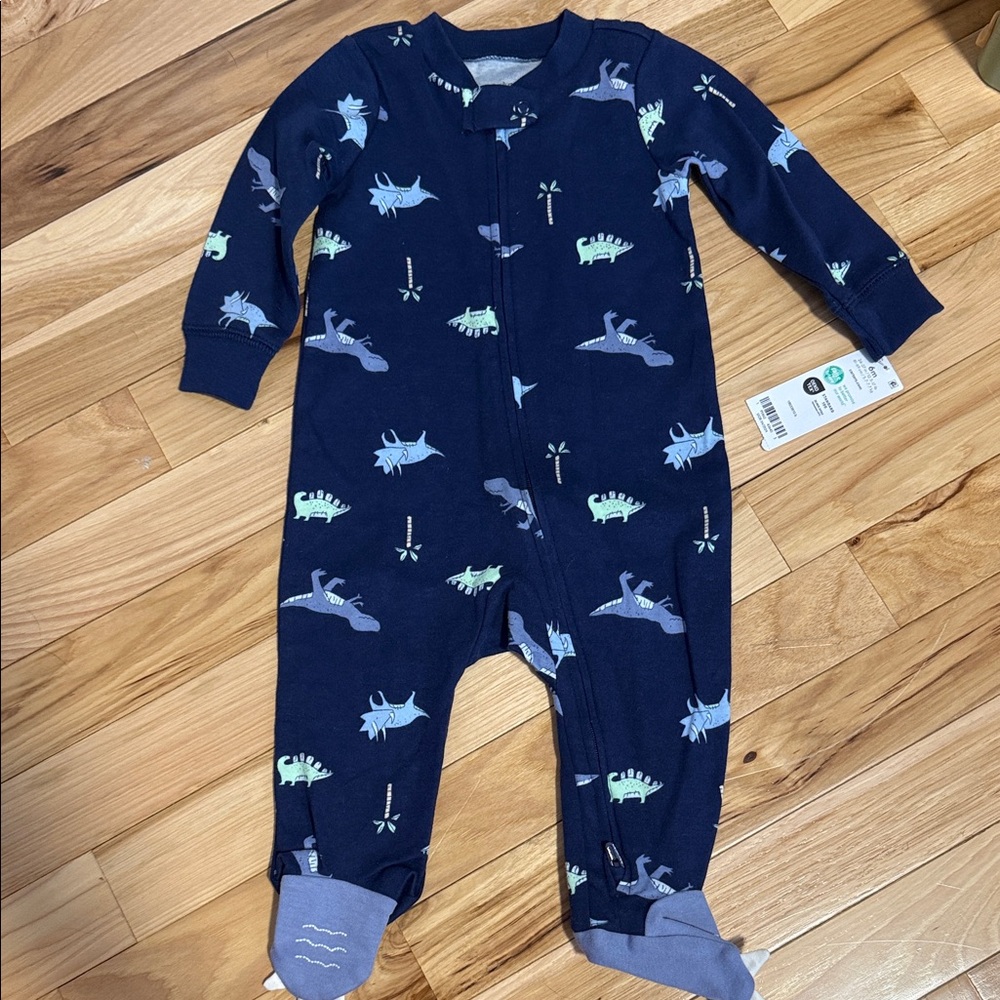 Dinosaur Print Navy Blue Kids One Piece carters